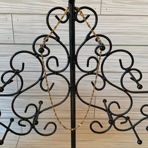 Vintage gold plated twisted necklace